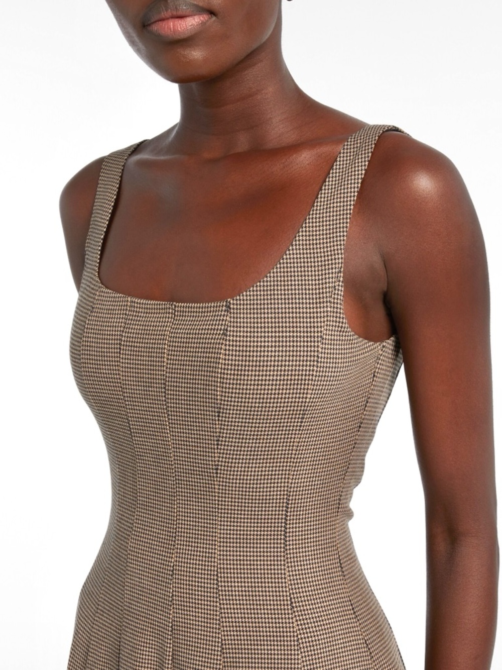 NWT Staud Wells Midi Dress Houndstooth - Picture 8 of 16